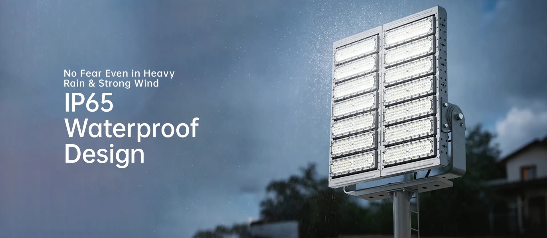 Polaris flood light IP65 waterproof design