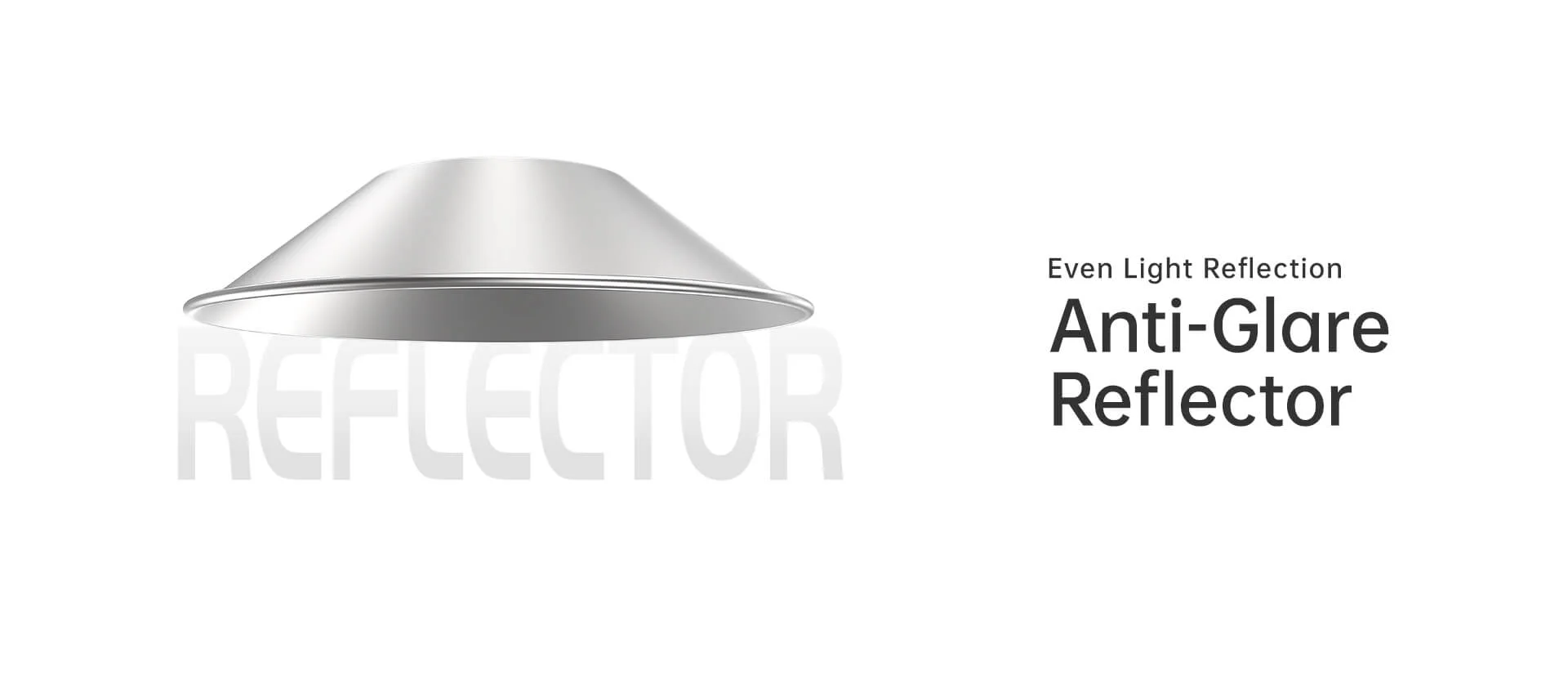 Gaia S high bay light anti-glare reflector