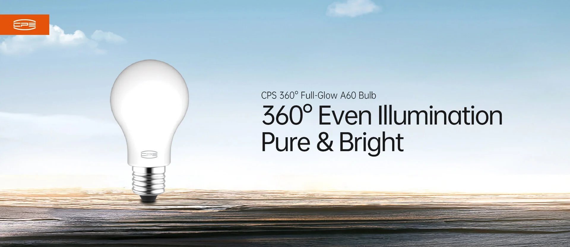A60 omnidirectional light with 360 degree even illumination