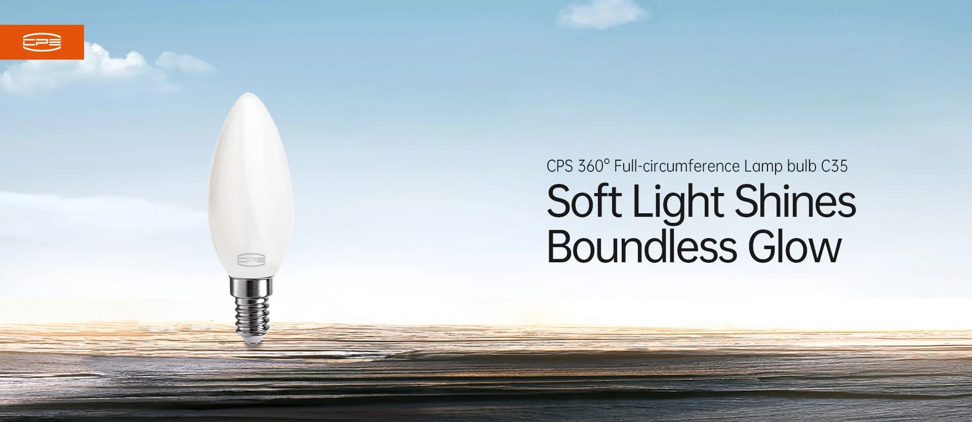 C35 omnidirectional LED candle light soft output feature graphic