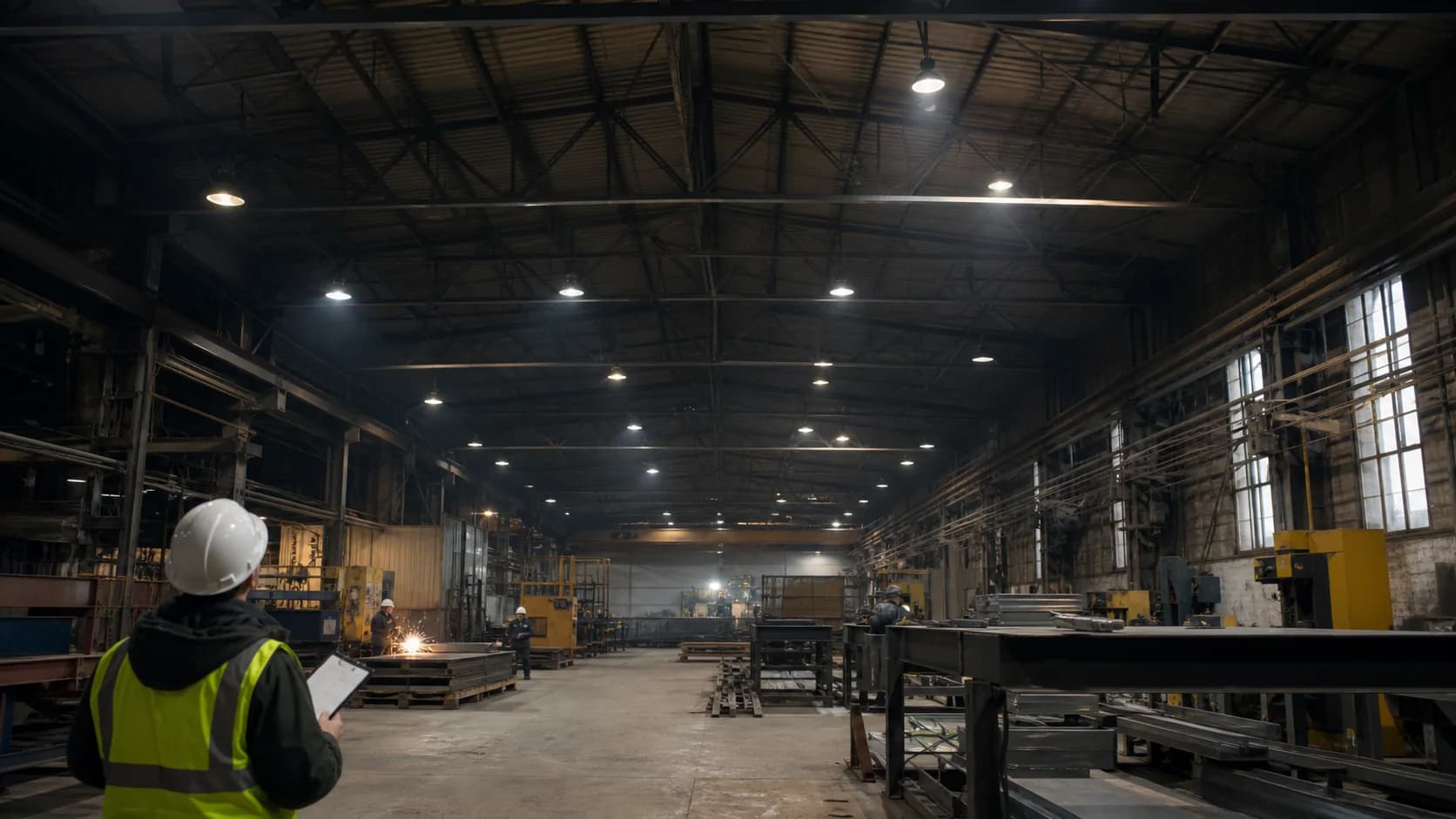 Industrial LED lighting retrofit